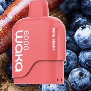 WAKA SOMATCH BERRY SHISHA  6000 PUFFS POD ONLE