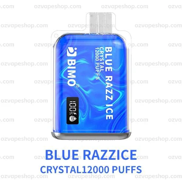 BIMO Crystal 12k Puffs- Blue Razz Ice