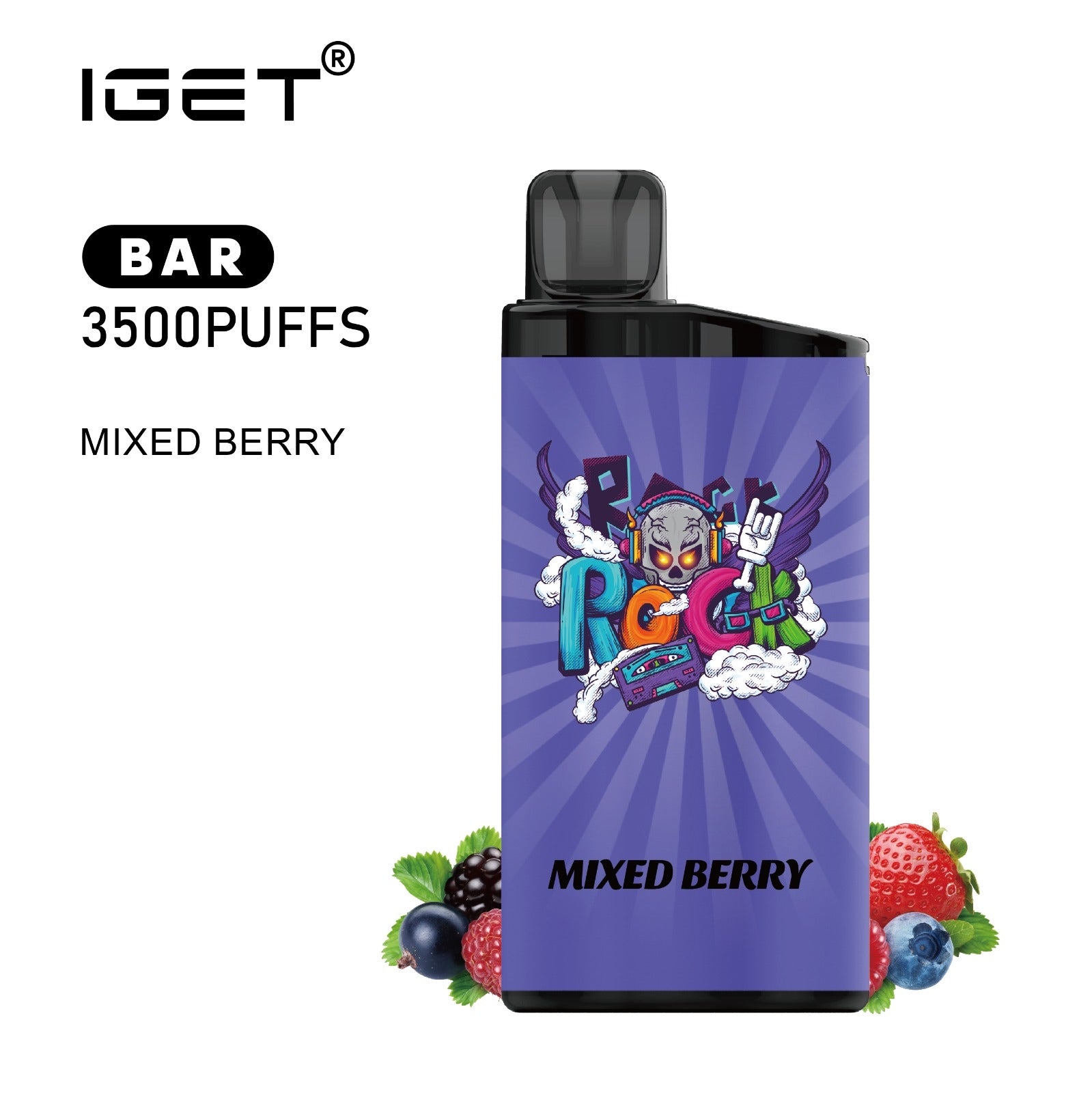 IGET BAR MIXED BERRY 3500 PUFFS - Image 2