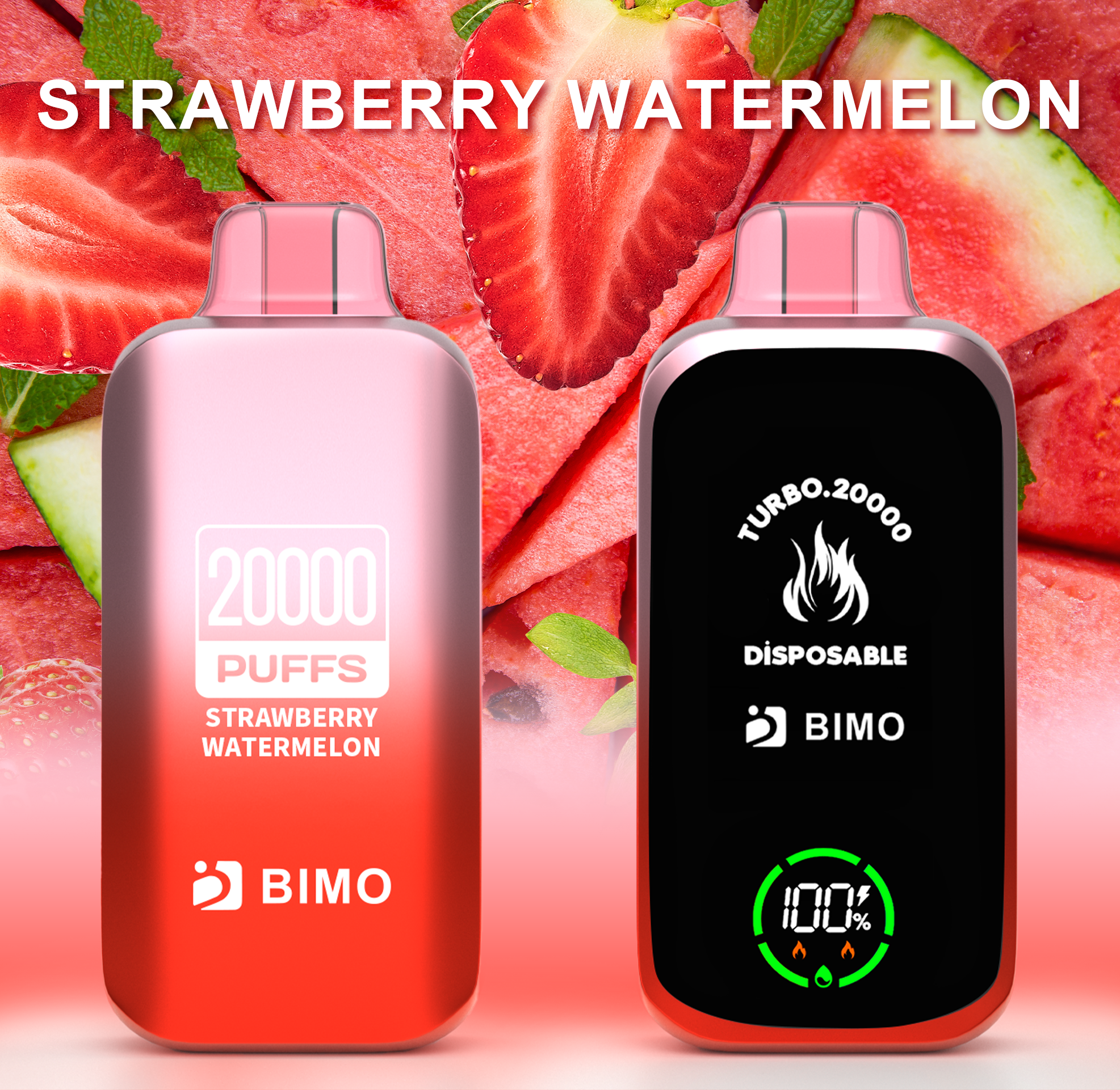 BIMO Turbo 20000 Puffs – Strawberry Watermelon